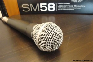 Das legendäre Mikrofon SM 58 der Firma Shure